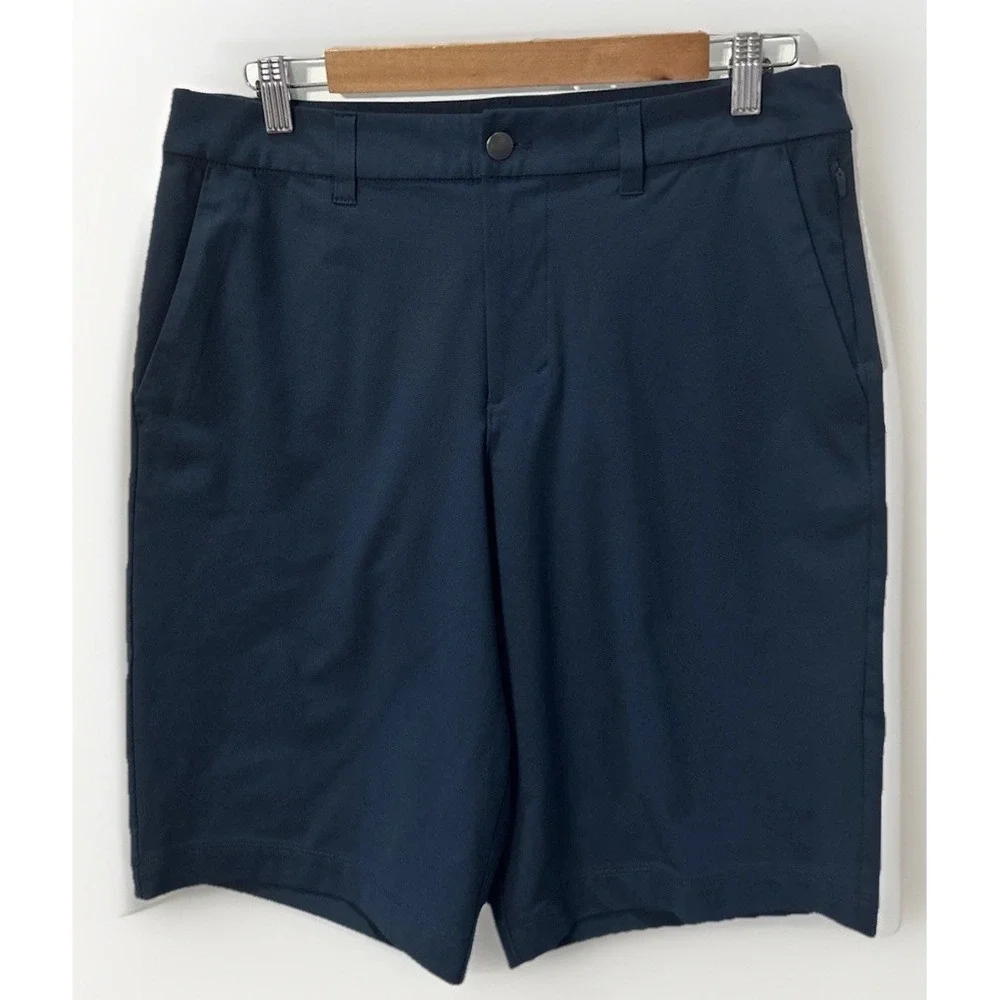 Mens Lululemon ABC Commission Golf Shorts Relaxed Navy Performance LM7A83S 30